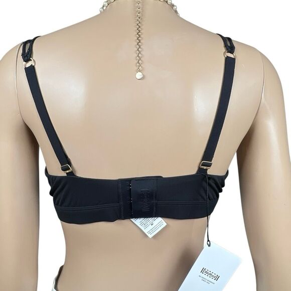 NWT Wolford Obsessed Skin Black Bra Sheer Mesh Top S Small - Picture 6 of 13
